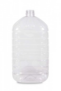 Пластиковая ПЭТ бутылка 4 л прозрачная
